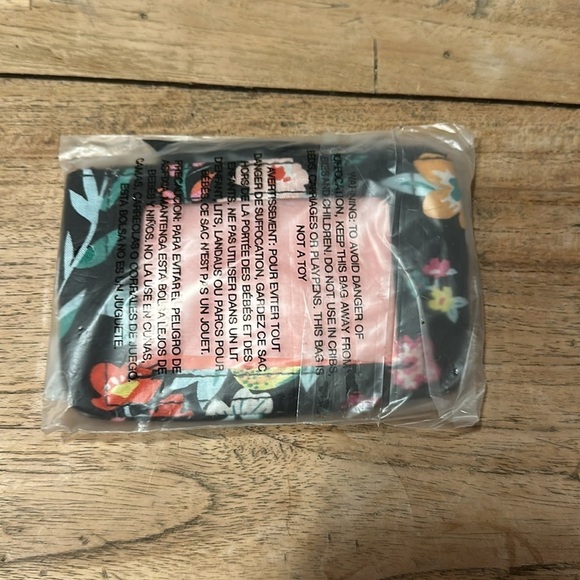 Vera Bradley Signature Cotton Zip ID Case Tangerine Twist NWT DISCONTINUED - Picture 4 of 5